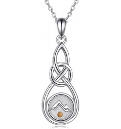 Mustard Seed Necklace Sterling Silver Celtic Infinity Pendant Faith Jewelry Religious Gifts for Women Men Mountain $24.35 Nec...