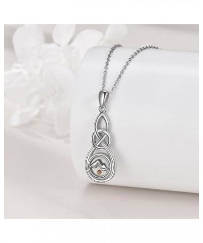 Mustard Seed Necklace Sterling Silver Celtic Infinity Pendant Faith Jewelry Religious Gifts for Women Men Mountain $24.35 Nec...