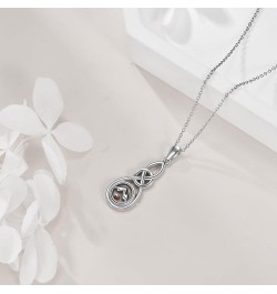 Mustard Seed Necklace Sterling Silver Celtic Infinity Pendant Faith Jewelry Religious Gifts for Women Men Mountain $24.35 Nec...