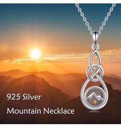 Mustard Seed Necklace Sterling Silver Celtic Infinity Pendant Faith Jewelry Religious Gifts for Women Men Mountain $24.35 Nec...