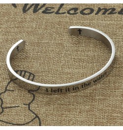 Baptism Bracelet for Women Adult Baptism Gift Baptized Bracelet for Teen Girl i left it cuff $7.24 Bracelets