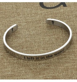 Baptism Bracelet for Women Adult Baptism Gift Baptized Bracelet for Teen Girl i left it cuff $7.24 Bracelets