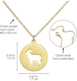 Animal Necklace 18K Gold Silver Plated Animal Cutouts Charm Pendant Necklace Bear Moose Goat Deer Elk Necklace Wildlife Natur...