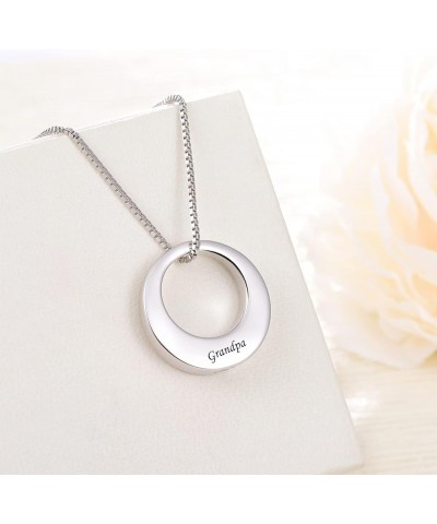 Sterling Silver Circle of Life Eternity Memorial Urn Necklace Always with me Cremation Jewelry Pendant Necklaces for ashes Gr...