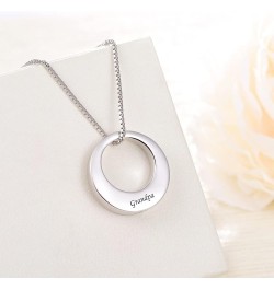 Sterling Silver Circle of Life Eternity Memorial Urn Necklace Always with me Cremation Jewelry Pendant Necklaces for ashes Gr...