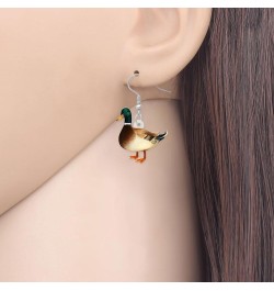 Acrylic Floral Mandarin Duck Earrings Dangle Jewelry Pelican Earrings for Women Girls Duck Gifts Brown 474 $7.27 Earrings