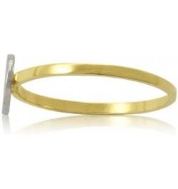 10k Yellow Gold Two-Tone Ladies Alphabet Initial Rings Letter I $48.52 Others