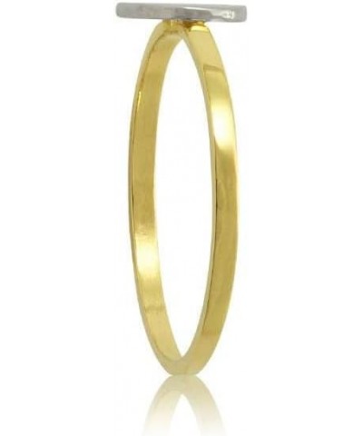 10k Yellow Gold Two-Tone Ladies Alphabet Initial Rings Letter I $48.52 Others