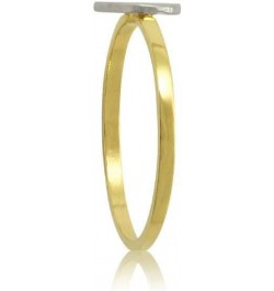 10k Yellow Gold Two-Tone Ladies Alphabet Initial Rings Letter I $48.52 Others