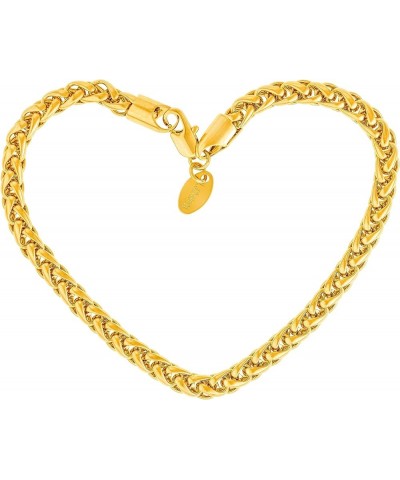 Ponytail anklet for Women Girls and Teen 24k Real Gold Plated 9.0 Inches Width: 5mm $27.43 Anklets