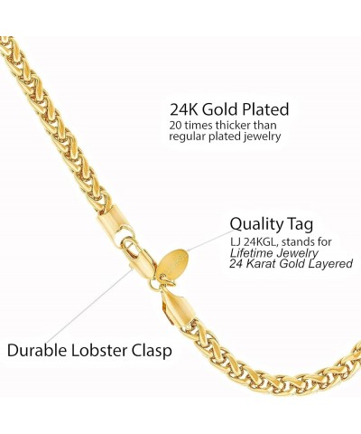 Ponytail anklet for Women Girls and Teen 24k Real Gold Plated 9.0 Inches Width: 5mm $27.43 Anklets