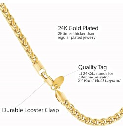 Ponytail anklet for Women Girls and Teen 24k Real Gold Plated 9.0 Inches Width: 5mm $27.43 Anklets