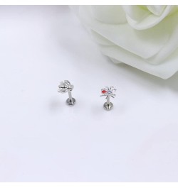 2~4PCS 16G 316L Pushin Lip Rings Top Push in Threadless Spider Bee Butterfly Nose Stud Rings Top Push in Threadless Surgical ...