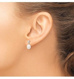 14K Yellow Gold 6 7mm White Rice Freshwater Cultured Pearl Drop Dangle Earrings 14K White Gold - 8mm - 0.31 inch $44.08 Earrings