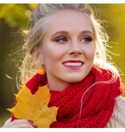 Thanksgiving Christmas Earrings for Women Holiday Earrings Fall Maple Leaf Earrings for Girls Autumn Earrings Christmas Gifts...