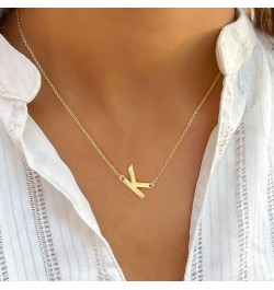 Initial Necklaces for Women - Dainty 14K Gold Plated Letter Necklaces for Women Trendy, Simple Cute Initial Personalized Mono...