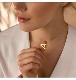 Initial Necklaces for Women - Dainty 14K Gold Plated Letter Necklaces for Women Trendy, Simple Cute Initial Personalized Mono...