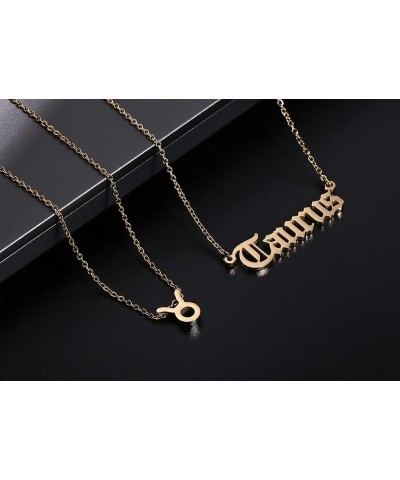 18K Gold Plated Astrology Necklace for Women Jewelry,12 Zodiac Pendant Horoscope Constellations Necklace Capricorn-Sign-S $8....