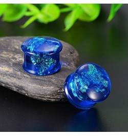 2 Pairs Set Gauges for Ears Flesh Tunnels Kits Plugs Earrings Acrylic Color Foil Ear Expander Stretchers Piercing. Y687 9/16"...