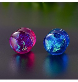 2 Pairs Set Gauges for Ears Flesh Tunnels Kits Plugs Earrings Acrylic Color Foil Ear Expander Stretchers Piercing. Y687 9/16"...