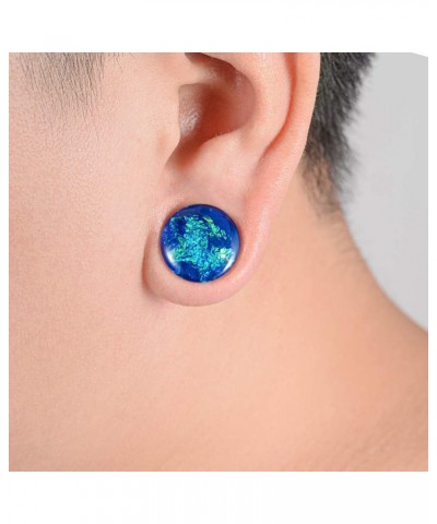 2 Pairs Set Gauges for Ears Flesh Tunnels Kits Plugs Earrings Acrylic Color Foil Ear Expander Stretchers Piercing. Y687 9/16"...