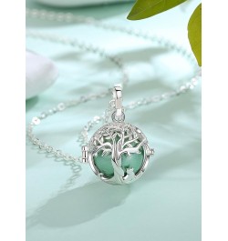 Harmony Ball Necklace Tree of Life with Cat Angel Chime Caller, Balls 18MM Llamador De Angeles Bola Necklace Pregnancy Gifts ...