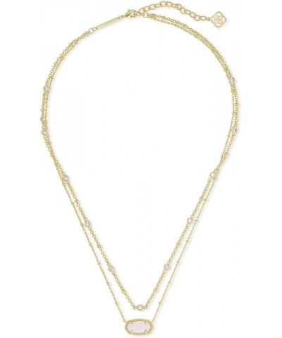 Elisa Crystal Multi Strand Necklace, Fashion Jewelry for Women GOLD - IRIDESCENT DRUSY $51.10 Necklaces