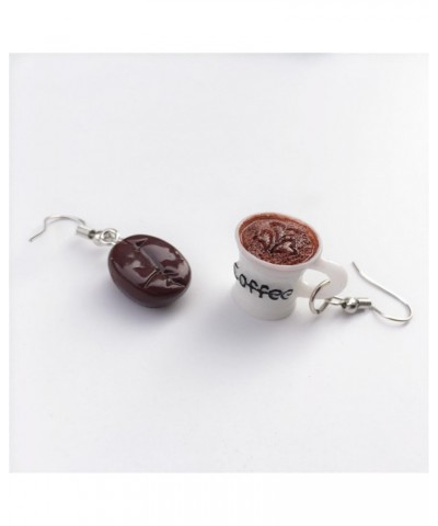 3 Pairs Coffee Earrings Set, Fun Drop Dangle Earrings for Women Girls, Cute Coffee Bean Statement Earrings $8.54 Earrings