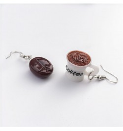 3 Pairs Coffee Earrings Set, Fun Drop Dangle Earrings for Women Girls, Cute Coffee Bean Statement Earrings $8.54 Earrings