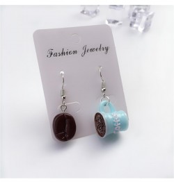 3 Pairs Coffee Earrings Set, Fun Drop Dangle Earrings for Women Girls, Cute Coffee Bean Statement Earrings $8.54 Earrings