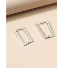 Earrings for Women- Geometric Design Hoop Earrings Birthday Valentine's Day (Color : Gold) Silver $8.77 Earrings