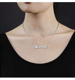 Name Necklace Personalized Custom Made Sterling Silver Pendant Women Choker Jewelry Same Day Shipping Valentine's Gift for He...