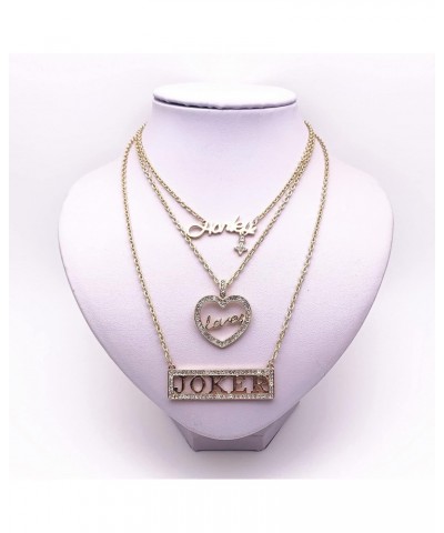 Halloween Cosplay Three Piece Superhero Love Charm Necklace Gifts for Girl Woman Men $8.63 Necklaces