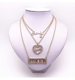 Halloween Cosplay Three Piece Superhero Love Charm Necklace Gifts for Girl Woman Men $8.63 Necklaces