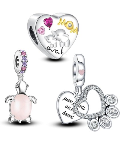 Jewelry Animals Charms for Woman-925 Sterling Silver Dangle Pendant Bead with Cubic Zirconia,Girl Jewelry Beads DIY Gifts for...