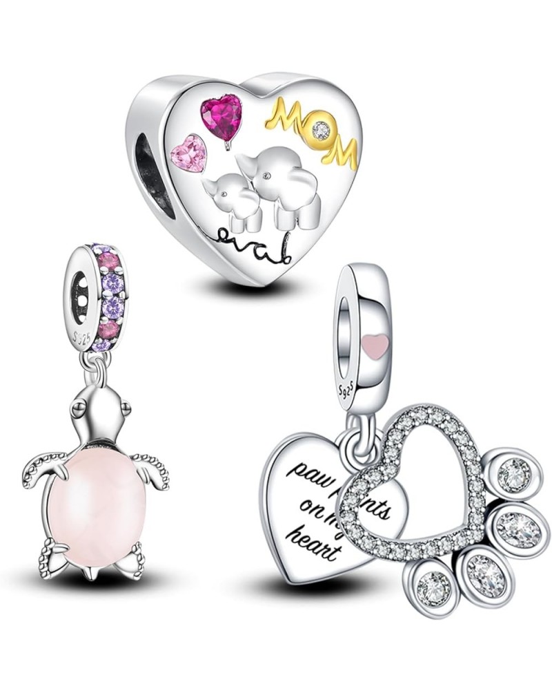 Jewelry Animals Charms for Woman-925 Sterling Silver Dangle Pendant Bead with Cubic Zirconia,Girl Jewelry Beads DIY Gifts for...