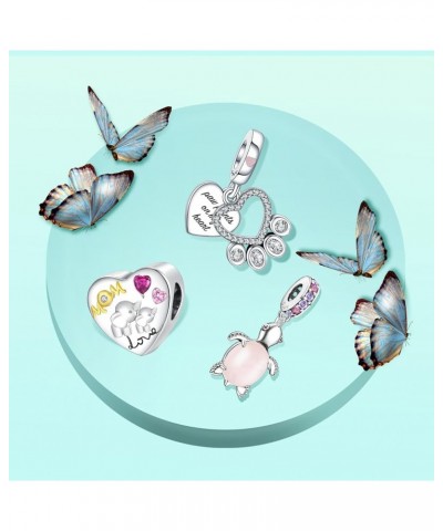 Jewelry Animals Charms for Woman-925 Sterling Silver Dangle Pendant Bead with Cubic Zirconia,Girl Jewelry Beads DIY Gifts for...