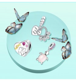 Jewelry Animals Charms for Woman-925 Sterling Silver Dangle Pendant Bead with Cubic Zirconia,Girl Jewelry Beads DIY Gifts for...