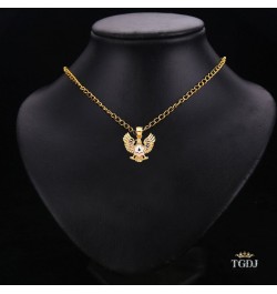 TGDJ 14K Yellow Gold Eagle Pendant - Height 18 MM Width 19 MM $99.52 Pendants