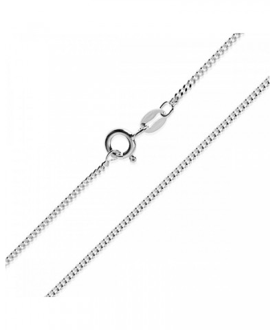 1.1mm, 1.3mm, 1.8mm Sterling Silver Cuban Curb Link Chain Necklace, Made in Italy 1.8mm-30 $13.43 Necklaces