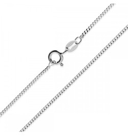 1.1mm, 1.3mm, 1.8mm Sterling Silver Cuban Curb Link Chain Necklace, Made in Italy 1.8mm-30 $13.43 Necklaces