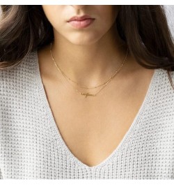 Cross Necklace for Women 18K Gold Plated Cute Cross Pendant Choker Necklaces Simple Trendy Everyday Jewelry Layered Sideways ...