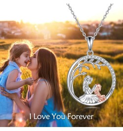 Sister Necklace 925 Sterling Silver Heart Pendant Friendship Infinity Jewelry Birthday Gifts for Women Friends Daughter Mothe...