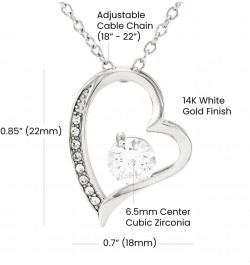 Para El Amor De Mi Vida, Este Collar De Corazón Forever Soulmate Para Su Día De San Valentín, Aniversario, Navidad O Cumpleañ...