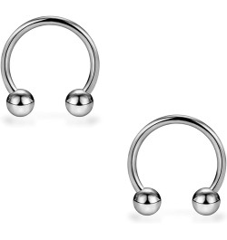 G23 Titanium Horseshoe Septum Rings Nose Rings Hoop Helix Daith Cartilage Tragus Earrings Nipple Eyebrow Smiley Body Piercing...