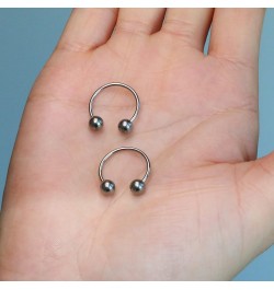 G23 Titanium Horseshoe Septum Rings Nose Rings Hoop Helix Daith Cartilage Tragus Earrings Nipple Eyebrow Smiley Body Piercing...