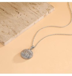 Coin Pendant Necklace for Women 18K Gold and Silver Intertwined Crossover Pendant Two Tone Necklaces Christmas Jewelry Gift r...