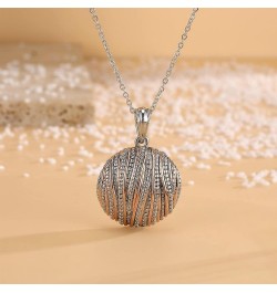 Coin Pendant Necklace for Women 18K Gold and Silver Intertwined Crossover Pendant Two Tone Necklaces Christmas Jewelry Gift r...