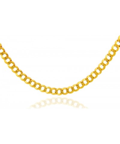 Gold Chains: Solid 10K Yellow Gold Cuban Gold Chain 1.67mm Necklace for Women Men 22 Inches Length $101.39 Necklaces