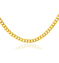 Gold Chains: Solid 10K Yellow Gold Cuban Gold Chain 1.67mm Necklace for Women Men 22 Inches Length $101.39 Necklaces